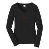 Ladies Long Sleeve Fan Favorite V Neck Tee Thumbnail