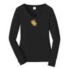 Ladies Long Sleeve Fan Favorite V Neck Tee Thumbnail
