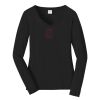 Ladies Long Sleeve Fan Favorite V Neck Tee Thumbnail