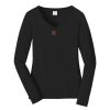 Ladies Long Sleeve Fan Favorite V Neck Tee Thumbnail