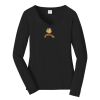 Ladies Long Sleeve Fan Favorite V Neck Tee Thumbnail