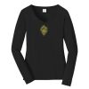 Ladies Long Sleeve Fan Favorite V Neck Tee Thumbnail