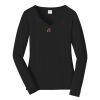 Ladies Long Sleeve Fan Favorite V Neck Tee Thumbnail