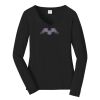 Ladies Long Sleeve Fan Favorite V Neck Tee Thumbnail