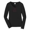 Ladies Long Sleeve Fan Favorite V Neck Tee Thumbnail