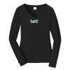 Ladies Long Sleeve Fan Favorite V Neck Tee Thumbnail