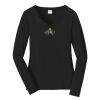 Ladies Long Sleeve Fan Favorite V Neck Tee Thumbnail