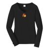 Ladies Long Sleeve Fan Favorite V Neck Tee Thumbnail