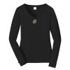 Ladies Long Sleeve Fan Favorite V Neck Tee Thumbnail