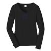 Ladies Long Sleeve Fan Favorite V Neck Tee Thumbnail