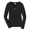 Ladies Long Sleeve Fan Favorite V Neck Tee Thumbnail