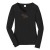 Ladies Long Sleeve Fan Favorite V Neck Tee Thumbnail