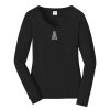Ladies Long Sleeve Fan Favorite V Neck Tee Thumbnail