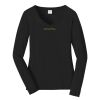 Ladies Long Sleeve Fan Favorite V Neck Tee Thumbnail