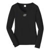 Ladies Long Sleeve Fan Favorite V Neck Tee Thumbnail