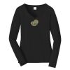 Ladies Long Sleeve Fan Favorite V Neck Tee Thumbnail
