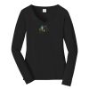 Ladies Long Sleeve Fan Favorite V Neck Tee Thumbnail