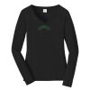Ladies Long Sleeve Fan Favorite V Neck Tee Thumbnail