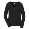 Ladies Long Sleeve Fan Favorite V Neck Tee Thumbnail