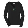 Ladies Long Sleeve Fan Favorite V Neck Tee Thumbnail