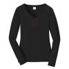 Ladies Long Sleeve Fan Favorite V Neck Tee Thumbnail