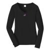 Ladies Long Sleeve Fan Favorite V Neck Tee Thumbnail