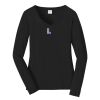 Ladies Long Sleeve Fan Favorite V Neck Tee Thumbnail