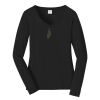 Ladies Long Sleeve Fan Favorite V Neck Tee Thumbnail