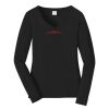 Ladies Long Sleeve Fan Favorite V Neck Tee Thumbnail