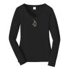 Ladies Long Sleeve Fan Favorite V Neck Tee Thumbnail