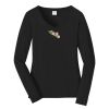 Ladies Long Sleeve Fan Favorite V Neck Tee Thumbnail