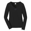 Ladies Long Sleeve Fan Favorite V Neck Tee Thumbnail