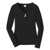 Ladies Long Sleeve Fan Favorite V Neck Tee Thumbnail