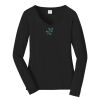 Ladies Long Sleeve Fan Favorite V Neck Tee Thumbnail