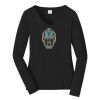 Ladies Long Sleeve Fan Favorite V Neck Tee Thumbnail