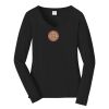 Ladies Long Sleeve Fan Favorite V Neck Tee Thumbnail
