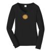 Ladies Long Sleeve Fan Favorite V Neck Tee Thumbnail