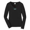 Ladies Long Sleeve Fan Favorite V Neck Tee Thumbnail