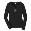 Ladies Long Sleeve Fan Favorite V Neck Tee Thumbnail