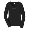 Ladies Long Sleeve Fan Favorite V Neck Tee Thumbnail