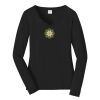 Ladies Long Sleeve Fan Favorite V Neck Tee Thumbnail