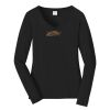 Ladies Long Sleeve Fan Favorite V Neck Tee Thumbnail