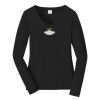 Ladies Long Sleeve Fan Favorite V Neck Tee Thumbnail