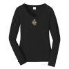 Ladies Long Sleeve Fan Favorite V Neck Tee Thumbnail