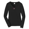 Ladies Long Sleeve Fan Favorite V Neck Tee Thumbnail