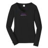 Ladies Long Sleeve Fan Favorite V Neck Tee Thumbnail