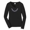 Ladies Long Sleeve Fan Favorite V Neck Tee Thumbnail