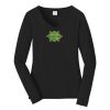 Ladies Long Sleeve Fan Favorite V Neck Tee Thumbnail