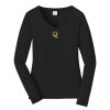 Ladies Long Sleeve Fan Favorite V Neck Tee Thumbnail