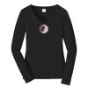 Ladies Long Sleeve Fan Favorite V Neck Tee Thumbnail